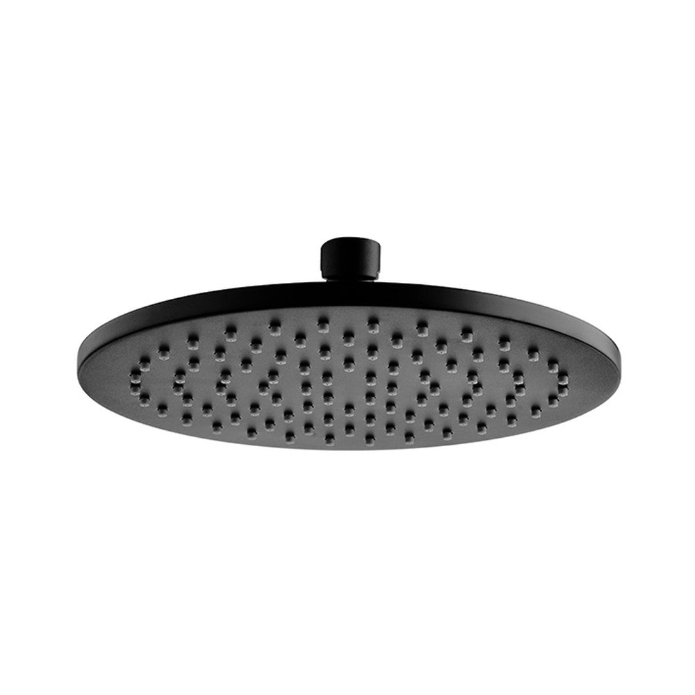 Cora Shower Head Round Matt Black 200mm Matt Black