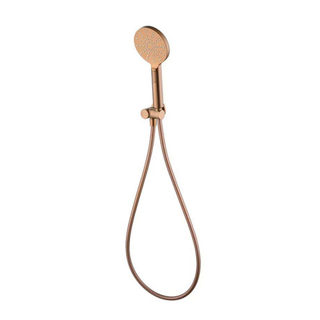 Cora Round Hand Shower On Wall Outlet Bracket Brushde Copper Brushed Copper