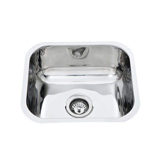 Single Bowl Undermount Sink  410mm Chrome