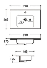 VITO D Angle Ceramic Top 610-1210mm D600B/750B/900B/120B/120BB — detail 8