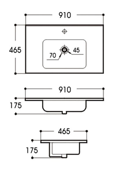 VITO D Angle Ceramic Top 610-1210mm D600B/750B/900B/120B/120BB — detail 8