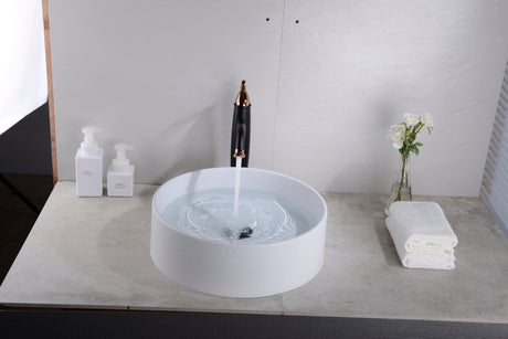 Quartz QZ4141 Above Counter Basin Pop-Up Waste Included(Round: 410*410*130mm) — detail 3