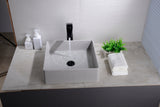 Quartz QZ3838 Above Counter Basin Pop up Waste Included(Square: 380*380*128mm) — detail 2