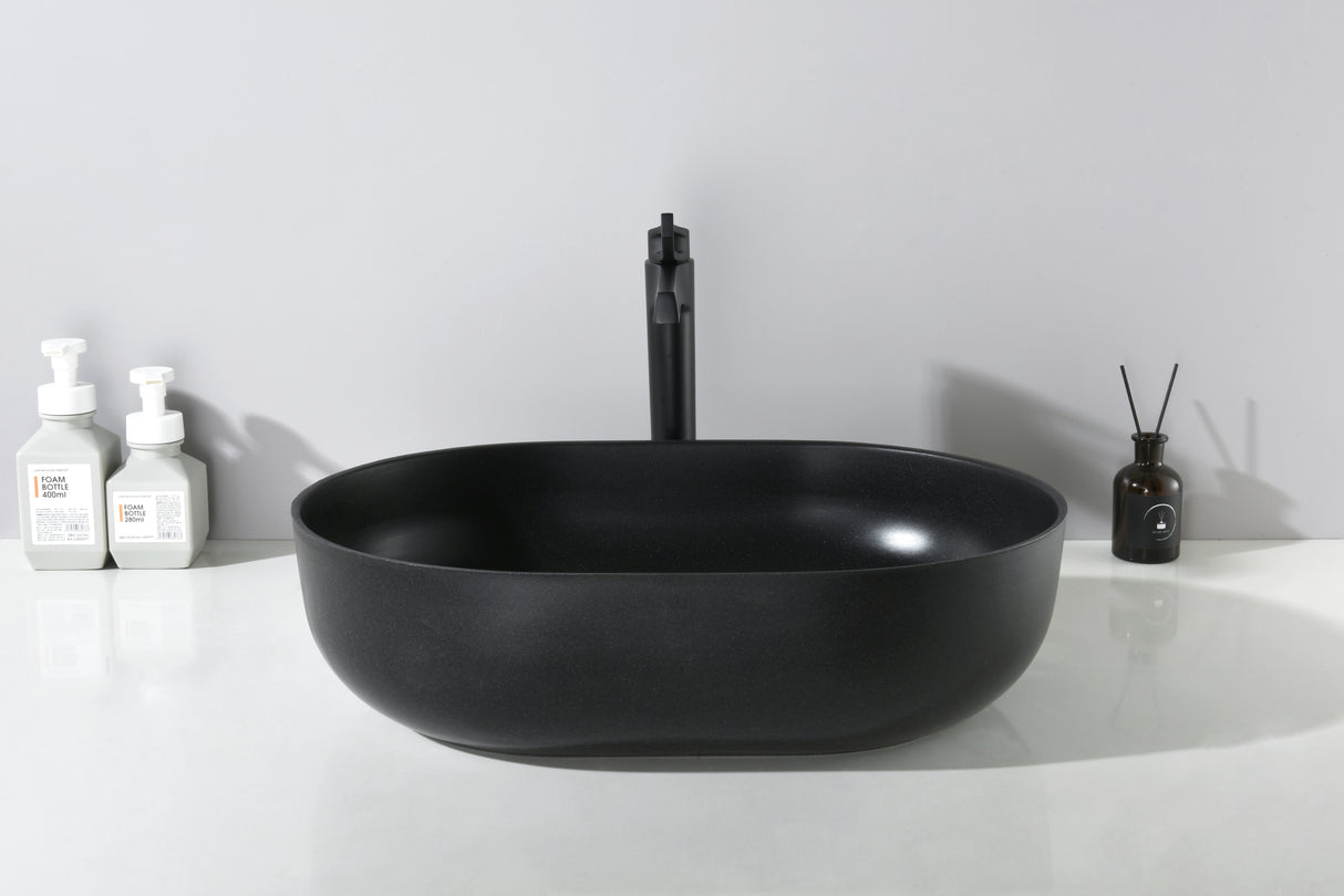 Quartz QZ50836 Above Counter Basin Pop-Up Waste Included(Oval: 508*361*140mm) — detail 4