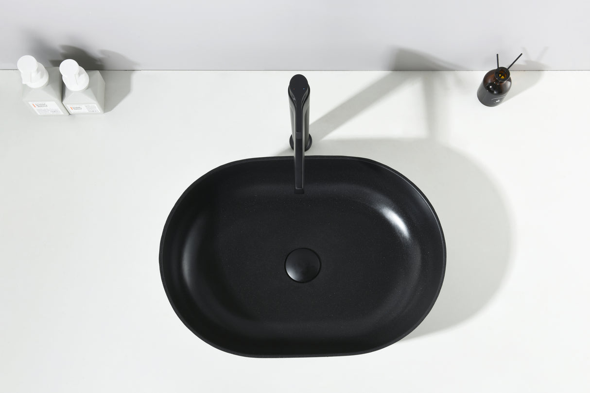 Quartz QZ50836 Above Counter Basin Pop-Up Waste Included(Oval: 508*361*140mm) — detail 3