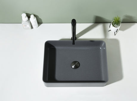 Quartz QZ51036 Above Counter Basin Pop Up Waste Included(Rectangle: 510*365*125mm) — detail 4