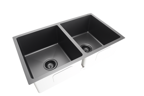 304 Double Stainless Steel Sink（SLSS-775DS）775×450×235mm — detail 5