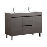 Evie Dark Brown Free-Standing PVC Vanity EV124DL-DB