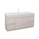 Evie Oak Free-Standing PVC Vanity EV124L-OAK