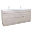 Evie Oak Free-Standing PVC Vanity EV124DL-OAK