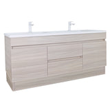 Evie Oak Free-Standing PVC Vanity EV124DL-OAK