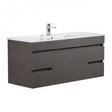 Evie Dark Brown Wall-Hung PVC Vanity EV154WH-DB