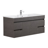 Evie Dark Brown Wall-Hung PVC Vanity EV154WH-DB