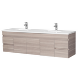 Evie Oak Wall-Hung PVC Vanity EV184WH-OAK
