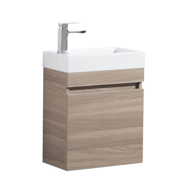 Evie Wall-Hung PVC Vanity EV42WH-OAK-PT