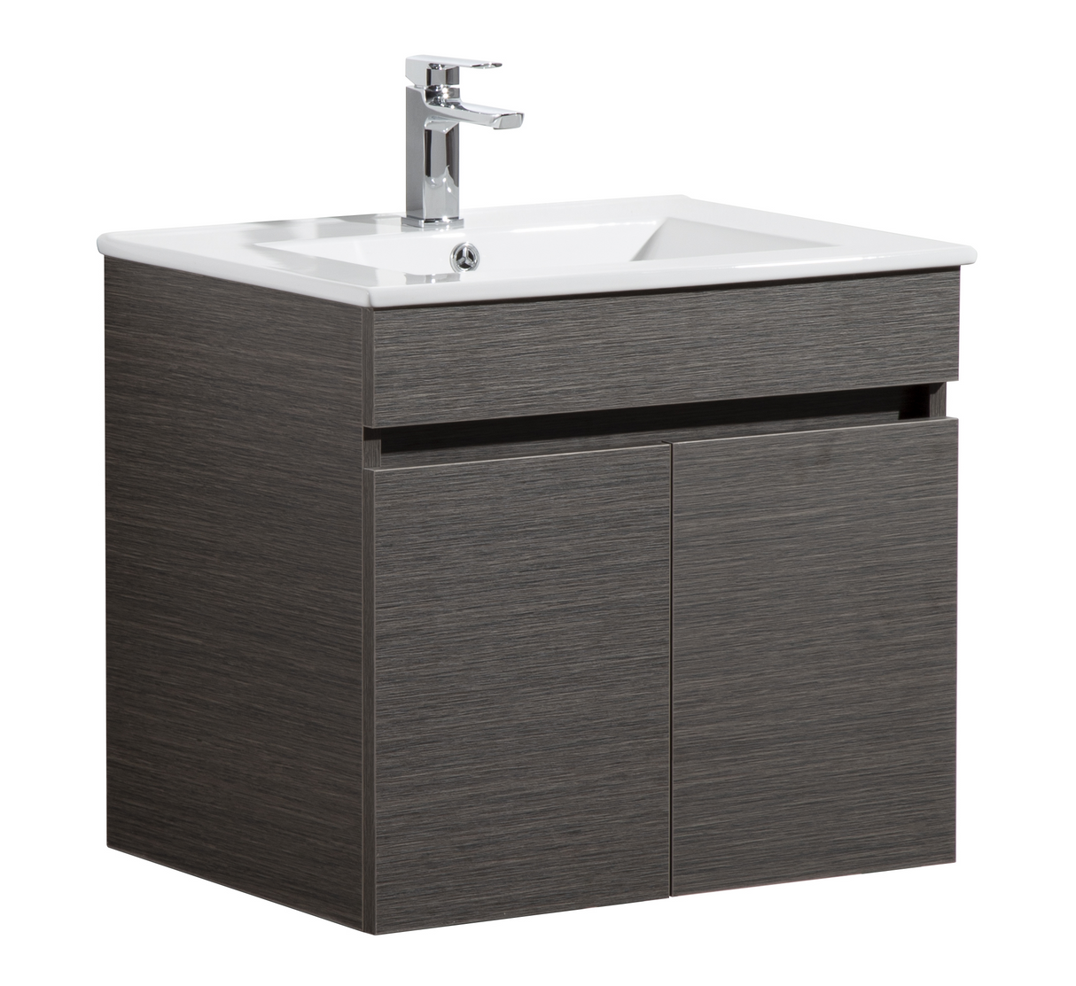 Evie Dark Brown Wall-Hung PVC Vanity EV64WH-DB