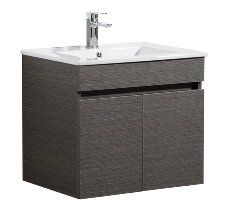 Evie Dark Brown Wall-Hung PVC Vanity EV64WH-DB