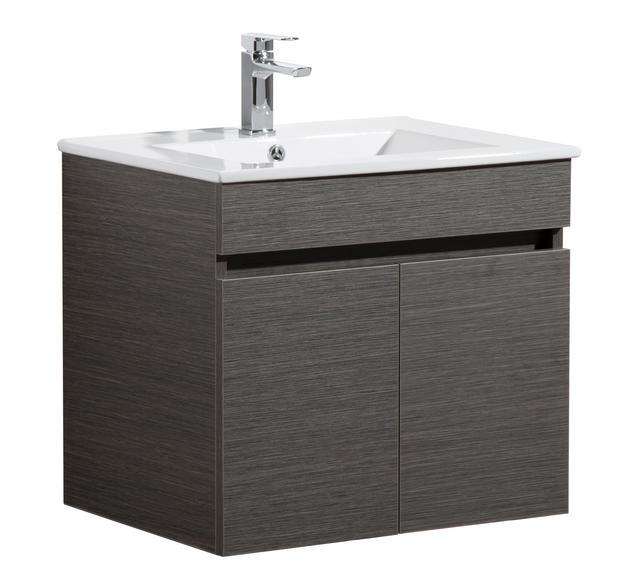 Evie Dark Brown Wall-Hung PVC Vanity EV64WH-DB