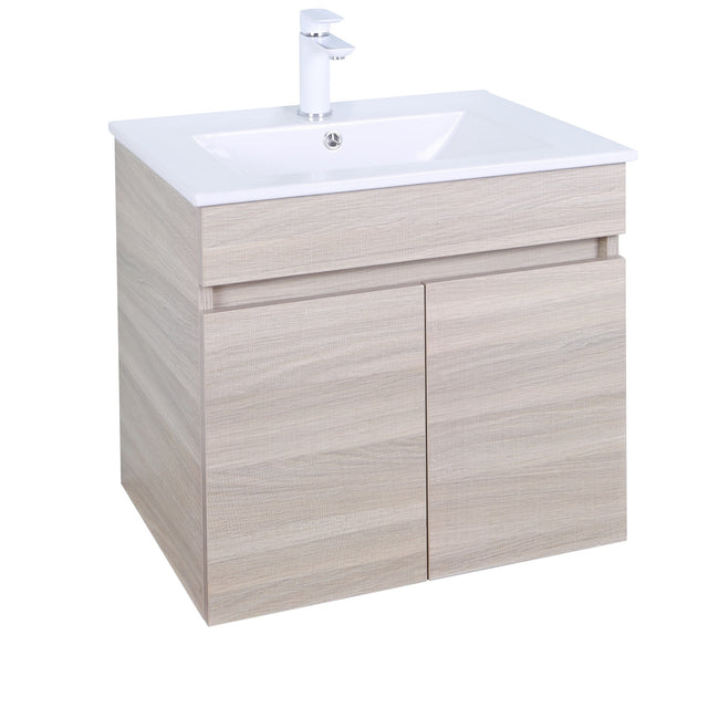 Evie Oak Wall-Hung PVC Vanity EV64WH-OAK