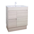 Evie Oak Free-Standing PVC Vanity EV74LL-OAK