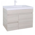 Evie Oak Wall-Hung PVC Vanity EV74LWH-OAK
