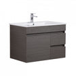 Evie Dark Brown Wall-Hung PVC Vanity EV74RWH-DB