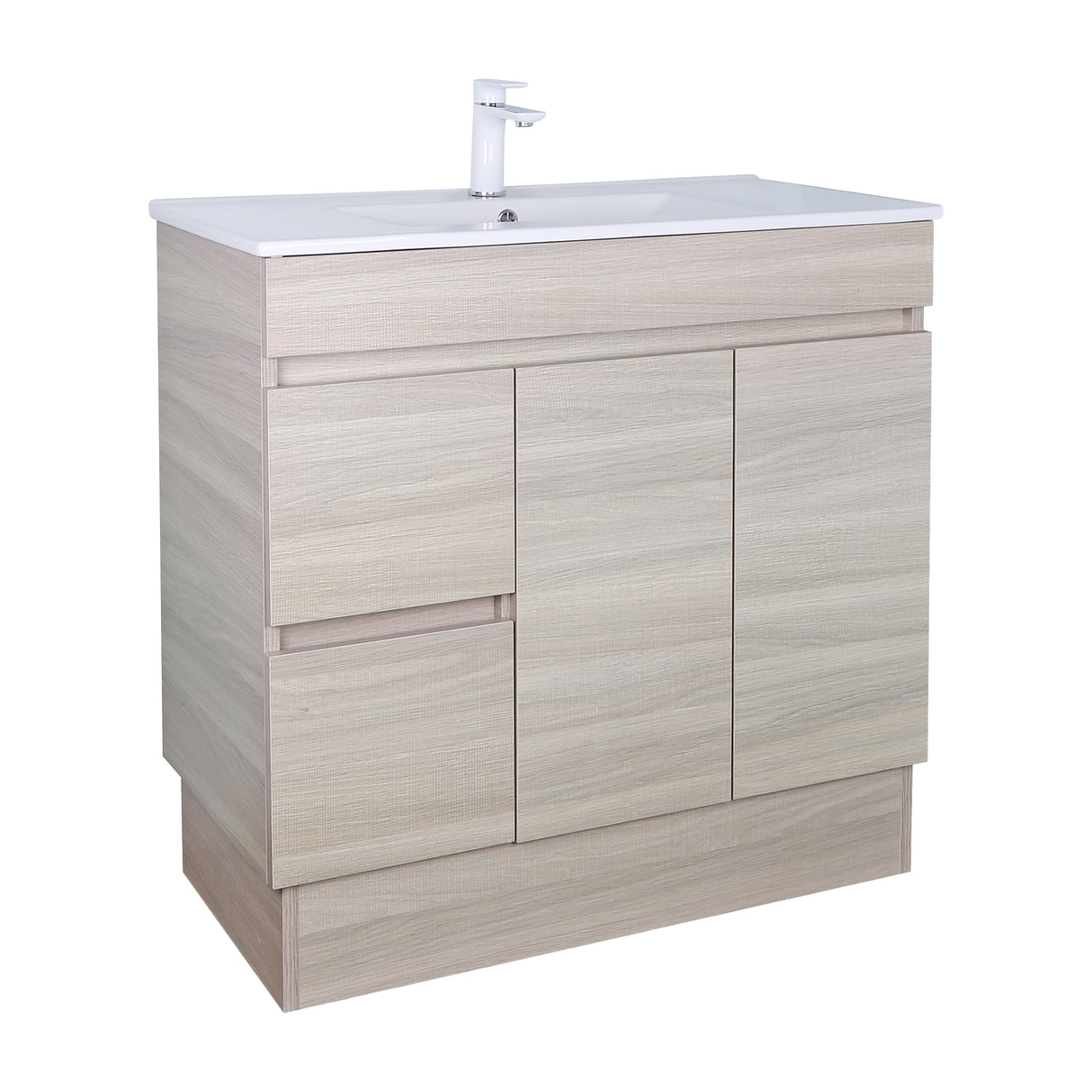 Evie Oak Free-Standing PVC Vanity EV93LL-OAK -CT