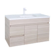 Evie Oak Wall-Hung PVC Vanity EV94LWH-OAK