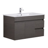 Evie Dark Brown Wall-Hung PVC Vanity EV94RWH-DB
