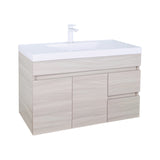Evie Oak Wall-Hung PVC Vanity EV94RWH-OAK