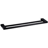 Eden Towel Rail Double Matt Black 600mm Matt Black