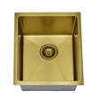Stainless Steel Undermount Sink (R10 Corner) Brushed Gold Brushed Gold