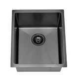 Stainless Steel Undermount Sink (R10 Corner) Gun Metal Gun Metal