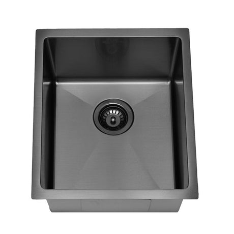 Stainless Steel Undermount Sink (R10 Corner) Gun Metal Gun Metal