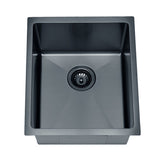 Stainless Steel Undermount Sink (R10 Corner) Matt Black Matt Black