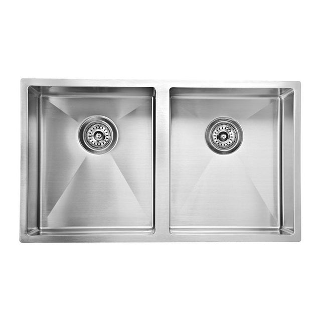 Eden Double Bowl Above / Undermount Sink  400mm Chrome
