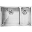 Eden 1 & 1/2 Bowl Above / Undermount Sink 93 degreee  670mm Chrome