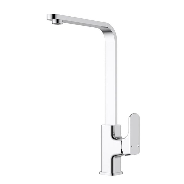 Eden  Round Cornered Rectangle Handle Sink Mixer Lead Free Chrome
