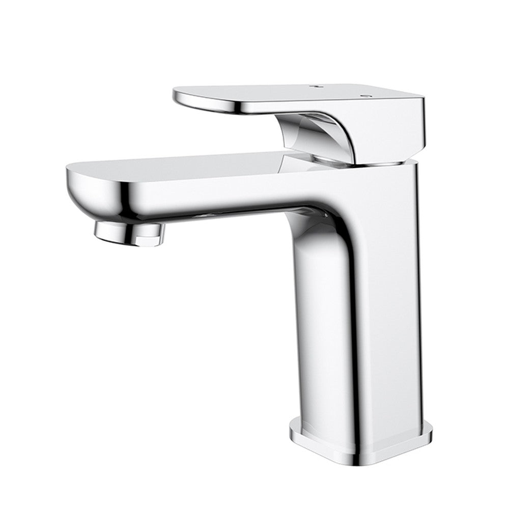 Eden  Round Cornered Rectangle Handle Basin Mixer Lead Free Chrome