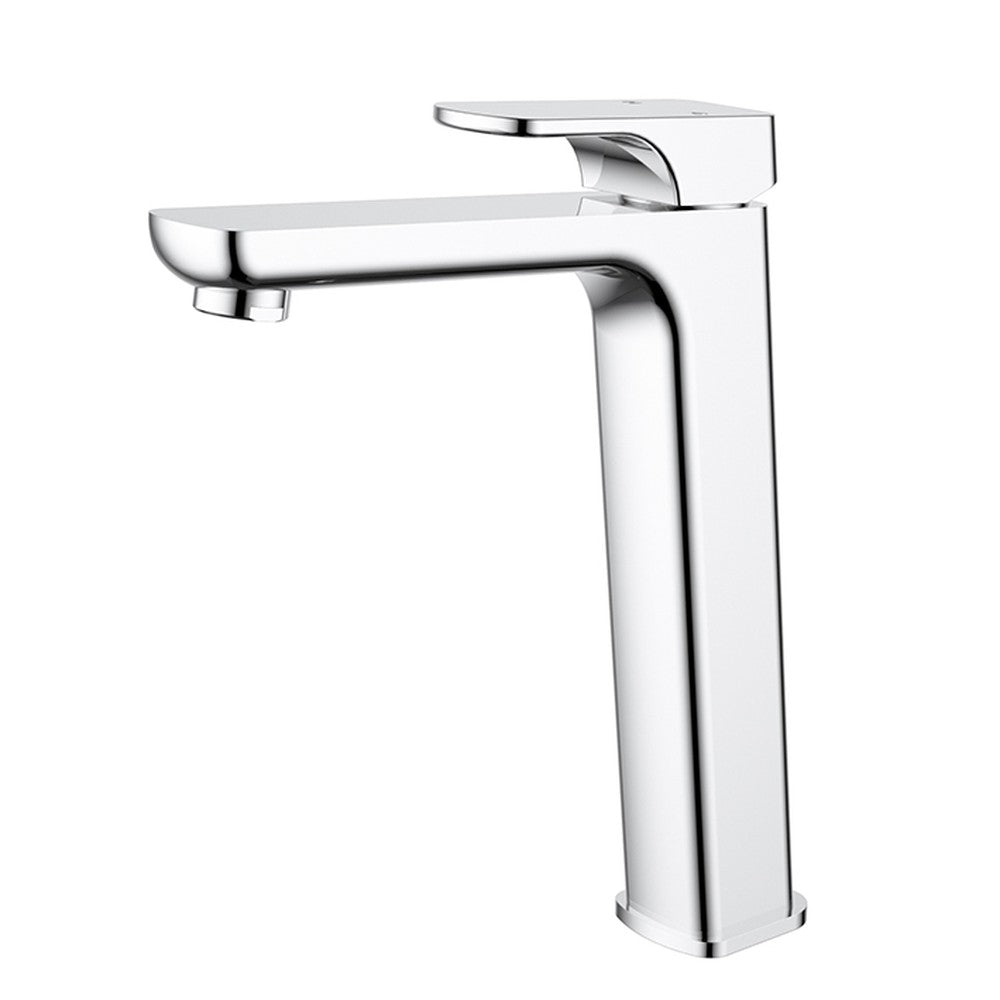 Eden  Round Cornered Rectangle Handle High Rise Basin Mixer Lead Free Chrome
