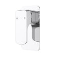 Eden  Round Cornered Rectangle Handle Wall Mixer Lead Free Chrome