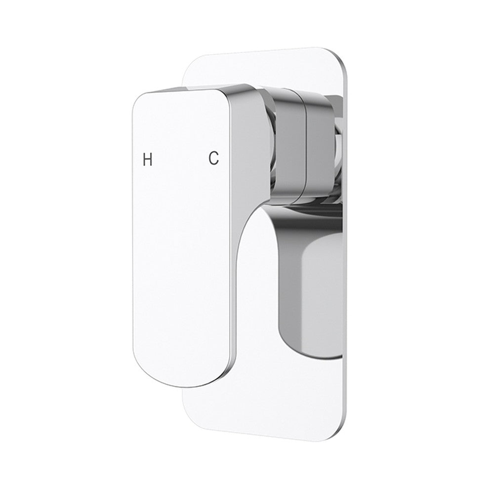 Eden  Round Cornered Rectangle Handle Wall Mixer Lead Free Chrome