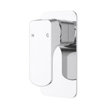 Eden  Round Cornered Rectangle Handle Wall Mixer Lead Free Chrome