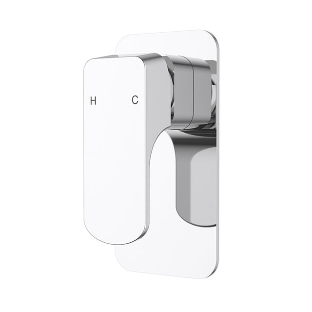 Eden  Round Cornered Rectangle Handle Wall Mixer Lead Free Chrome