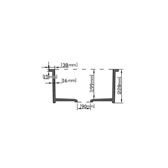 Camden Fireclay Square insert/undermound sinks 457*457*228mm (FCND457GW/MB) — detail 8