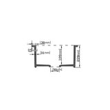 Camden Fireclay Square insert/undermound sinks 457*457*228mm (FCND457GW/MB) — detail 8