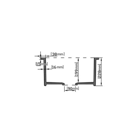 Camden Fireclay Square insert/undermound sinks 457*457*228mm (FCND457GW/MB) — detail 8