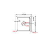 Camden Fireclay Square insert/undermound sinks 457*457*228mm (FCND457GW/MB) — detail 9