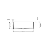 Camden Fireclay Square insert/undermound sinks 810*480*255mm (FCND810GW/MB) — detail 9
