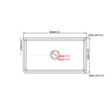 Greenwich Fireclay farmhouse single sink 838*456*252mm (FCBD828GW/MB) — detail 8